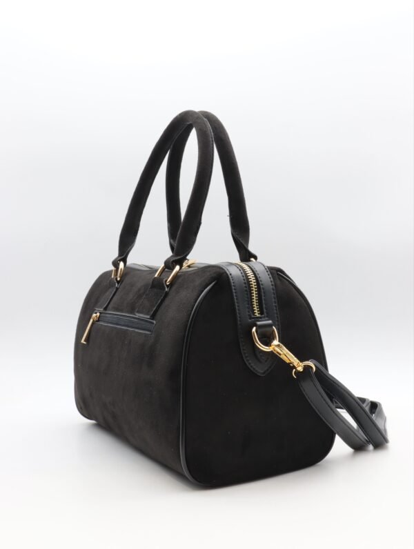 Sac à mains bowling noir   – Modèle Gabin