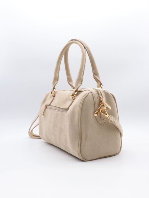 Sac à mains bowling beige  – Modèle Gabin
