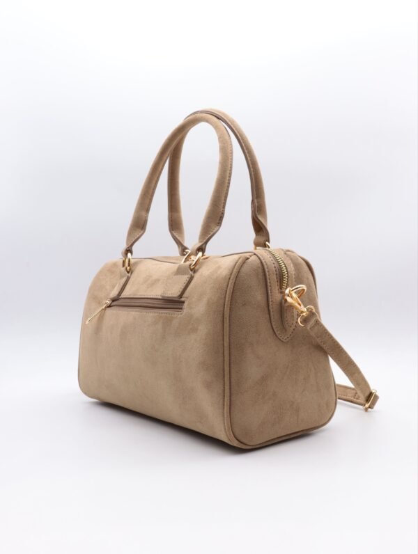 Sac à mains bowling taupe    – Modèle Gabin