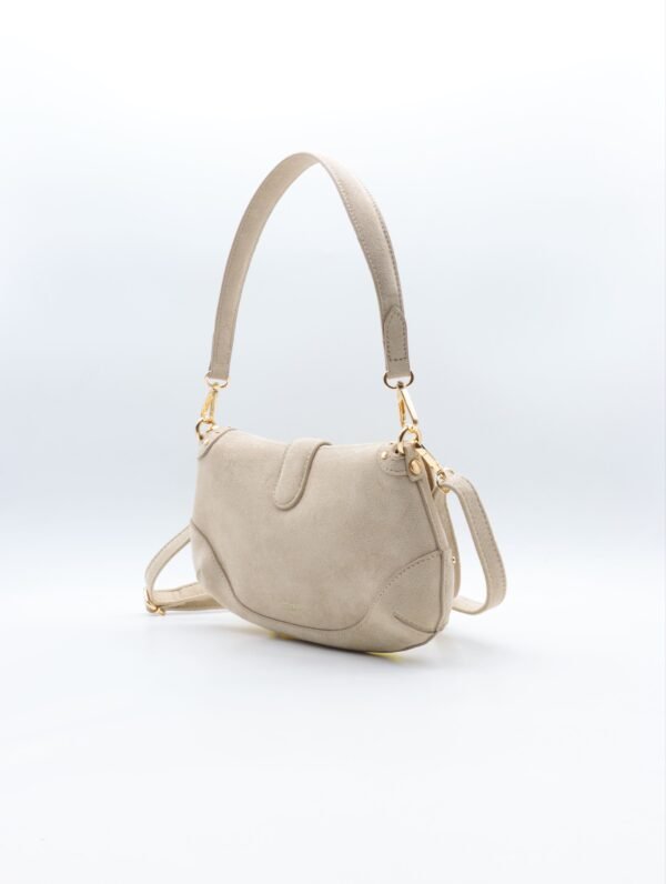 Sac à mains lune beige – Modèle Nour