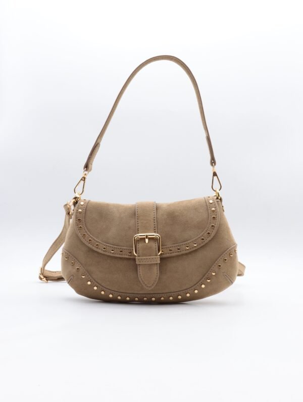 Sac à mains lune taupe – Modèle Nour