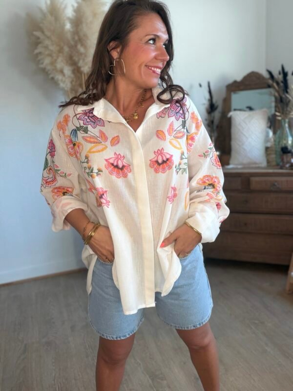 Chemise à imprimé brodé - Brooke