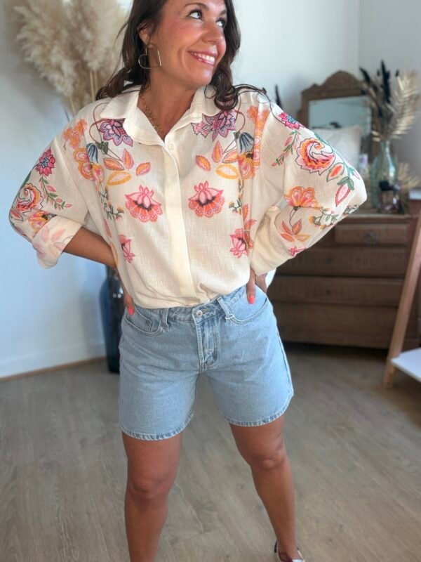 Chemise à imprimé brodé - Brooke