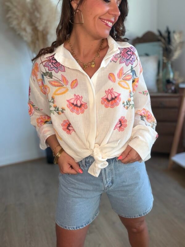 Chemise à imprimé brodé - Brooke