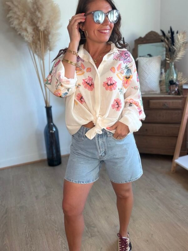 Chemise à imprimé brodé - Brooke