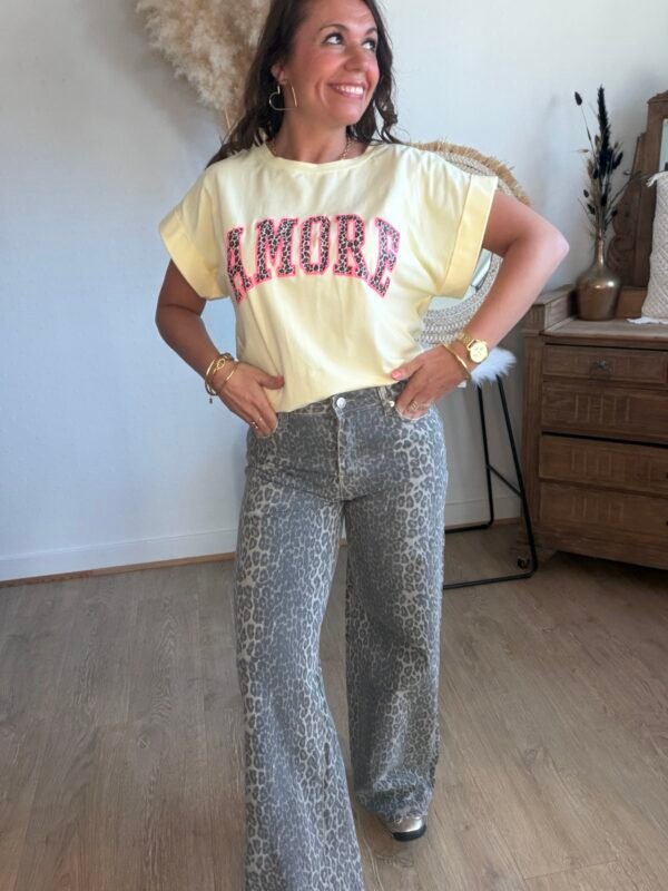 Jean léopard Wide Leg - Modèle Marius