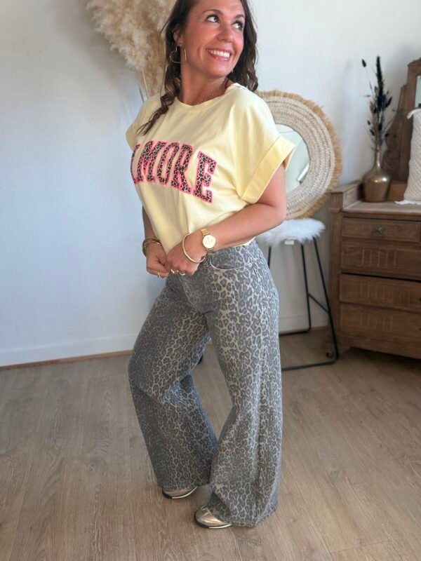 Jean léopard Wide Leg - Modèle Marius