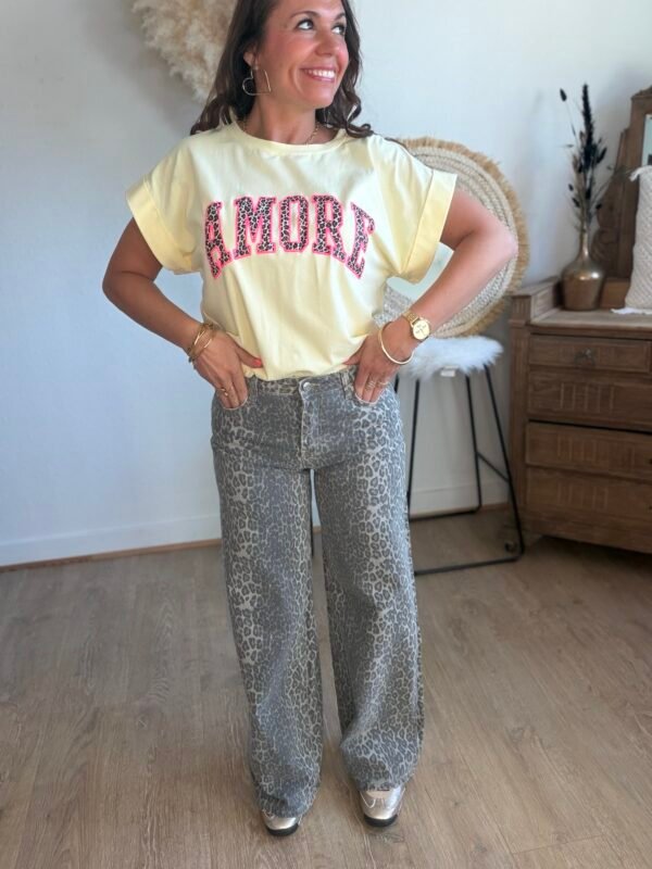 Jean léopard Wide Leg - Modèle Marius