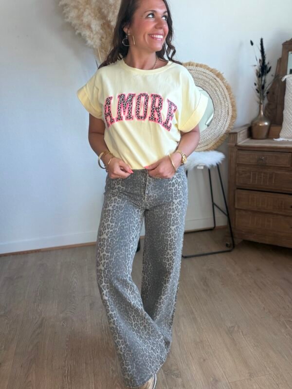 Jean léopard Wide Leg - Modèle Marius