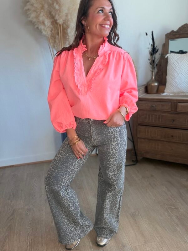 Jean léopard Wide Leg - Modèle Marius