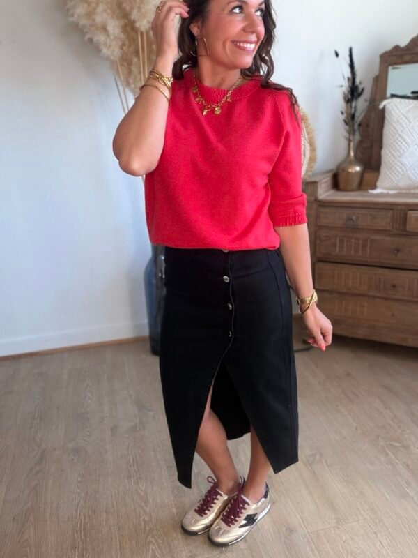 Pull rouge - Modèle Eleonore