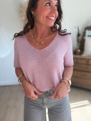 img_7347-5 Blouse pailletté rose - Modèle Marianne