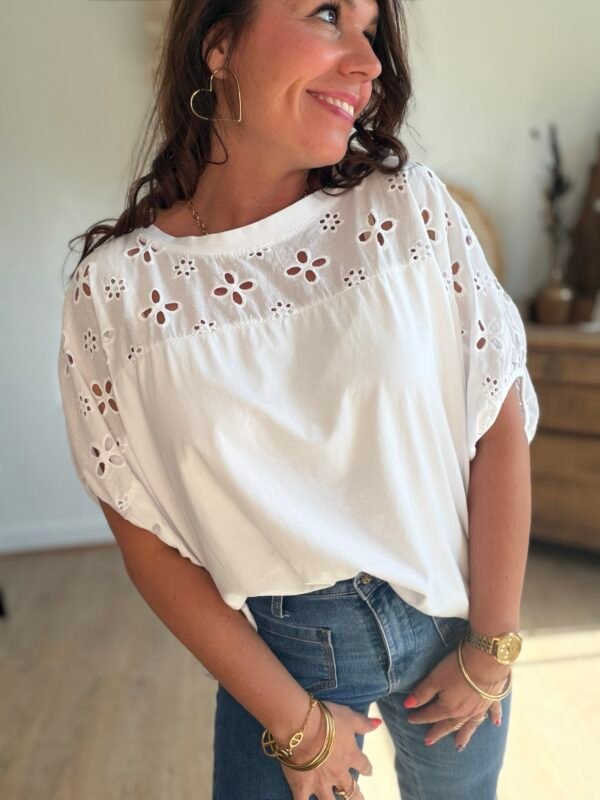 T shirt oversize blanc - Modèle Jenner