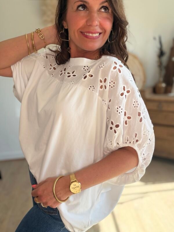 T shirt oversize blanc - Modèle Jenner