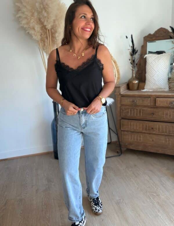 Jean barrel bleu clair - Modèle Bony