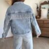 Veste en jean à franges - Modèle Ada
