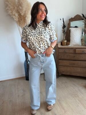 Jean wide bleu clair - Modèle Harper