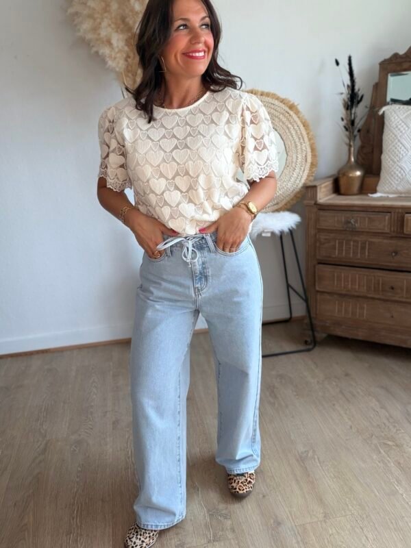 Jean wide bleu clair - Modèle Harper