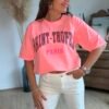 T shirt corail saint Tropez - Modèle Carina