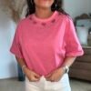 T shirt rose  - Modèle Naomy