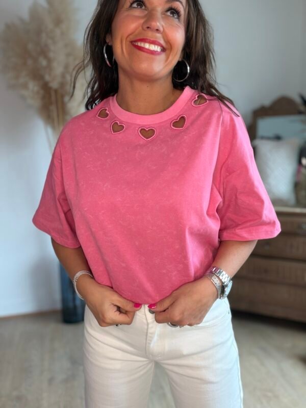 T shirt rose  - Modèle Naomy