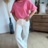 T shirt rose  - Modèle Naomy