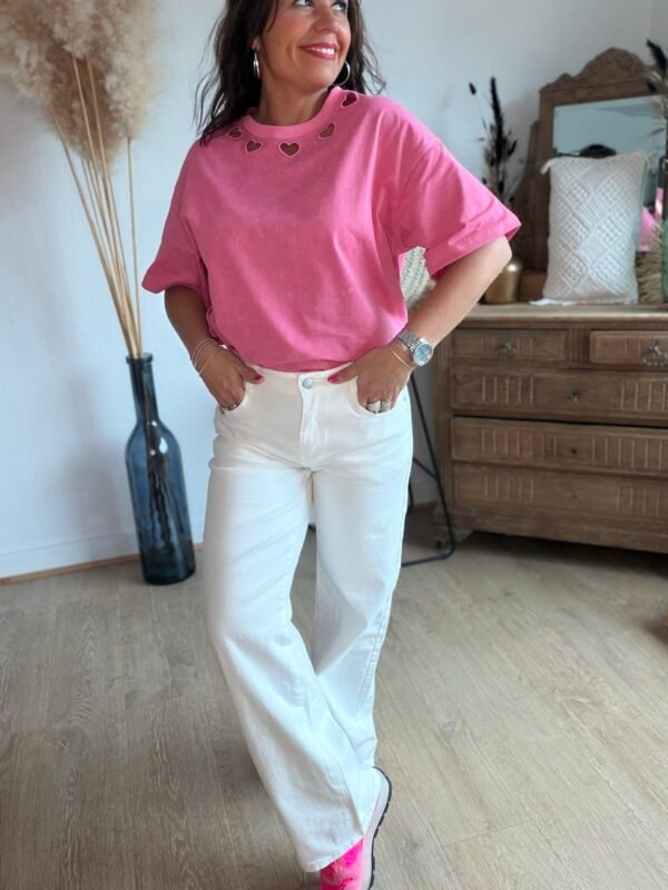T shirt rose  - Modèle Naomy
