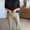 Jean léopard clair Wide Leg - Modèle Murielle