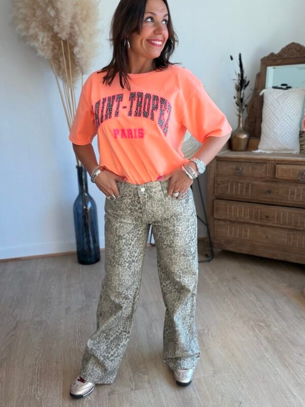 T shirt orange saint Tropez - Modèle Carina