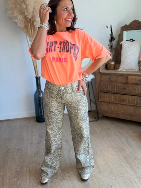 T shirt orange saint Tropez - Modèle Carina