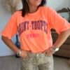 T shirt orange saint Tropez - Modèle Carina