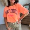 T shirt orange saint Tropez - Modèle Carina