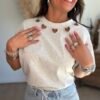 T shirt gris clair - Modèle Naomy