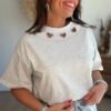 T shirt gris clair - Modèle Naomy