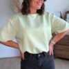 T shirt fluide ultra doux vert pastel - Modèle Gina