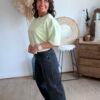 T shirt fluide ultra doux vert pastel - Modèle Gina