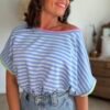 T shirt rayé bleu - Modèle Hector