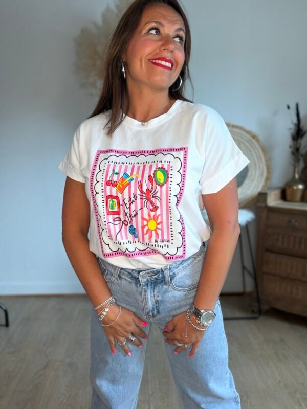 T shirt imprimé - Modèle Italiana