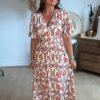 Robe longue imprimé Botanik - Modèle Suzie