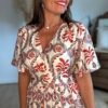 Robe longue imprimé Botanik - Modèle Suzie