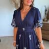 Robe longue imprimé marine - Modèle Marina