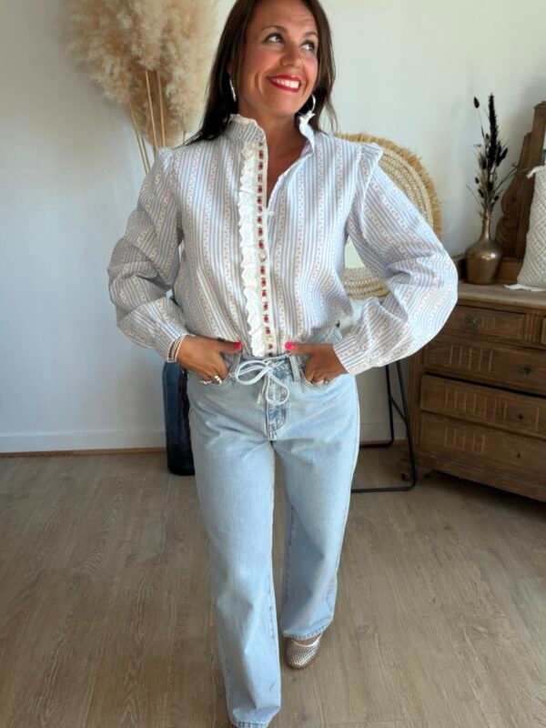 Chemise rayée  - Modèle Iris