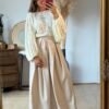 Pantalon large beige - Modèle Abby