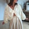 Blouse beige dentelle - Modèle Rosie