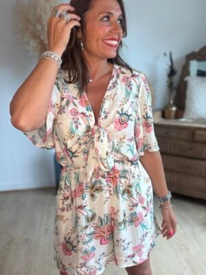 Combi short fleurie - Modèle Suzon