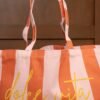 Sac cabas rayé orange  - Modèle Dolce vita