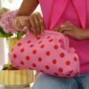 img_1047 Sac pochette rose à pois - Modèle Nina
