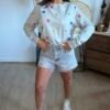 Short en jean gris destroy - Modèle Summer