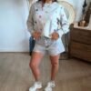 Short en jean gris destroy - Modèle Summer