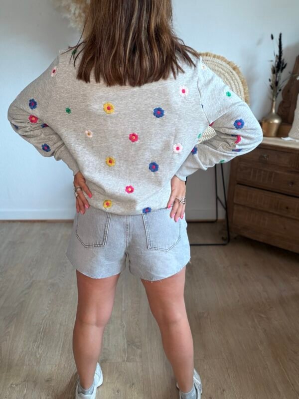 Short en jean gris destroy - Modèle Summer